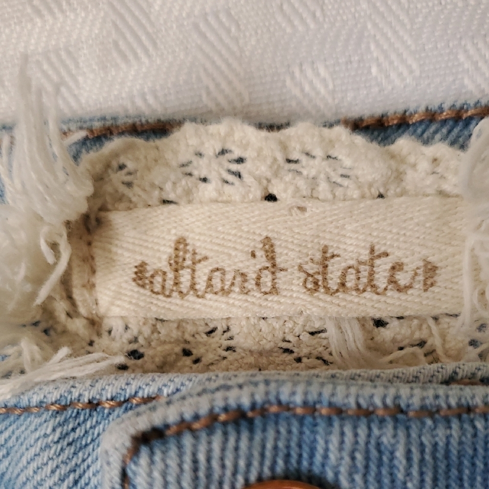 Y2k Altard State Trendy Multi-Blue Flare Jeans - Picture 10 of 15